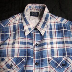 Vintage Sears Themal Lined Flannel Shirt Shacket Jacket